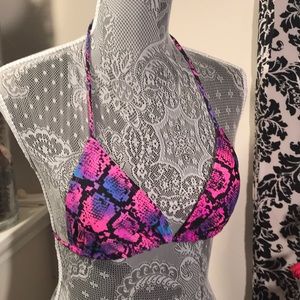 OCEAN PACIFIC (OP) Pink/Blue/Purple Bikini Top